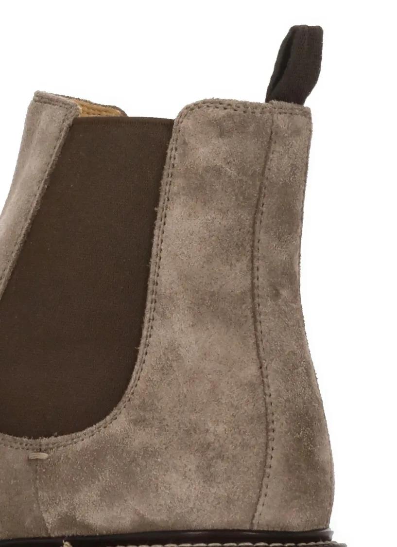 Thumbnail - Brunello Cucinelli Stiefel - Chelsea Suede Leather Boots - Gr. 43 (EU) - in Braun - für Damen