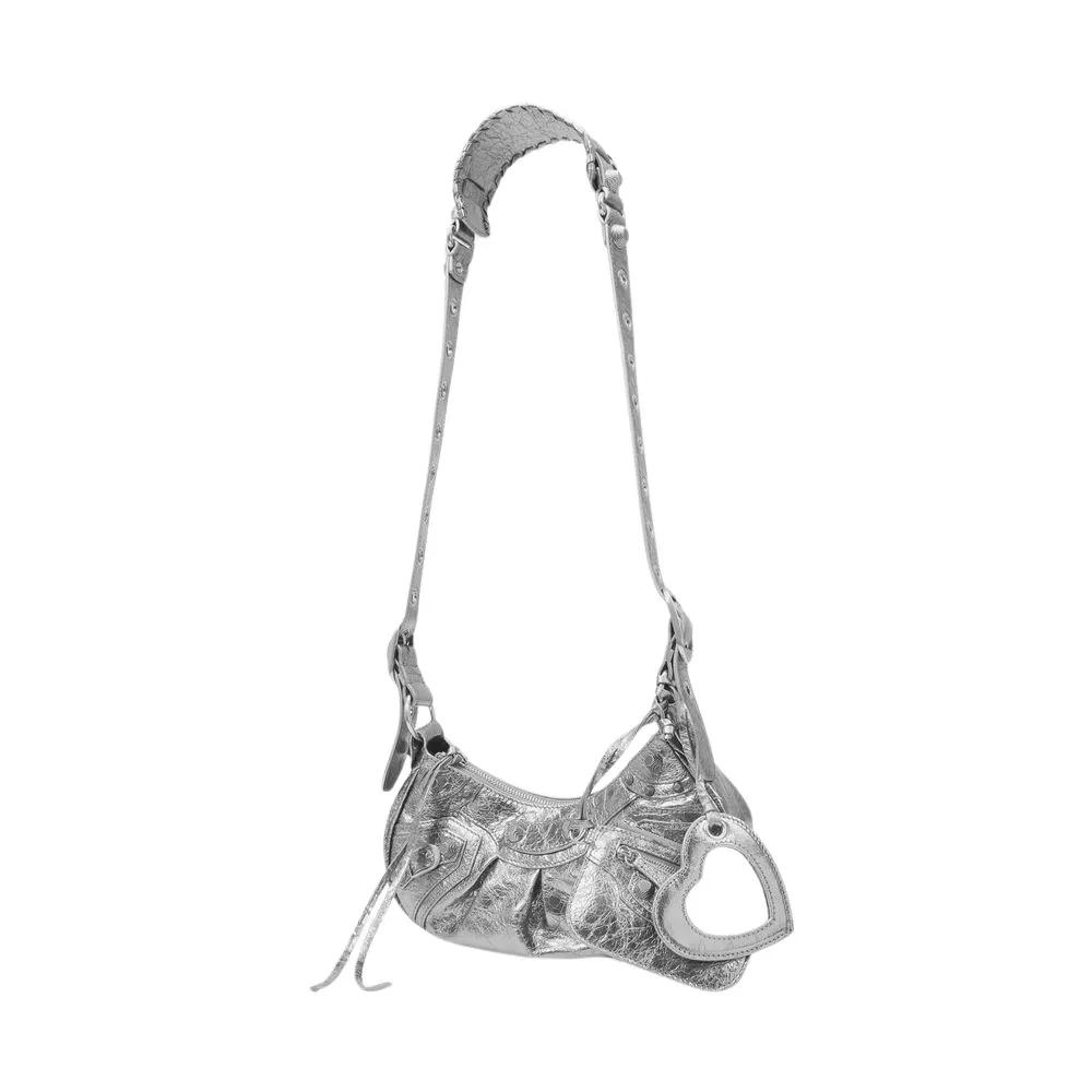 Balenciaga Shopper - Cagole Shoulder Xs Bag - Silver - Leather - für Damen