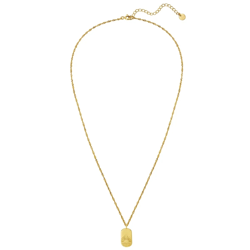 Glanzstücke München Mittellange Halskette Sterling Silber Halskette Sonnenuntergang gold(Image 2)