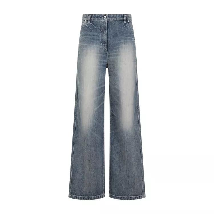 Kenzo - Dirty Blue Cotton Denim Pants - Größe 25 - blue