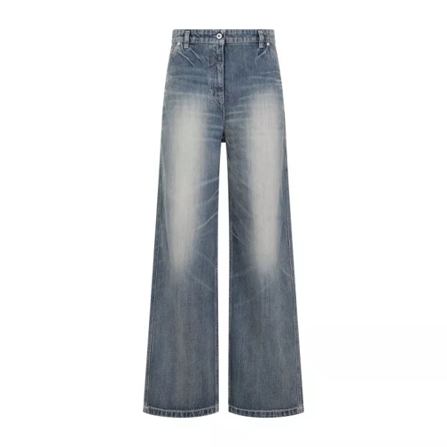 Kenzo Dirty Blue Cotton Denim Pants Blue 