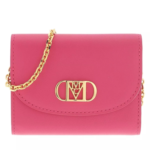 MCM Mode Mona 3 Fold Wallet Rose Portemonnee Aan Een Ketting