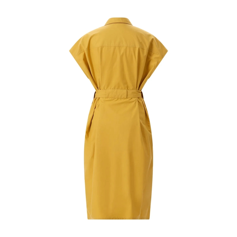 Fabiana Filippi Minikleid Midikleid mit Taillengürtel gelb(Image 3)