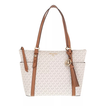 Michael Kors Sullivan Medium Top Zip Tote Vanilla Acrn Tote
