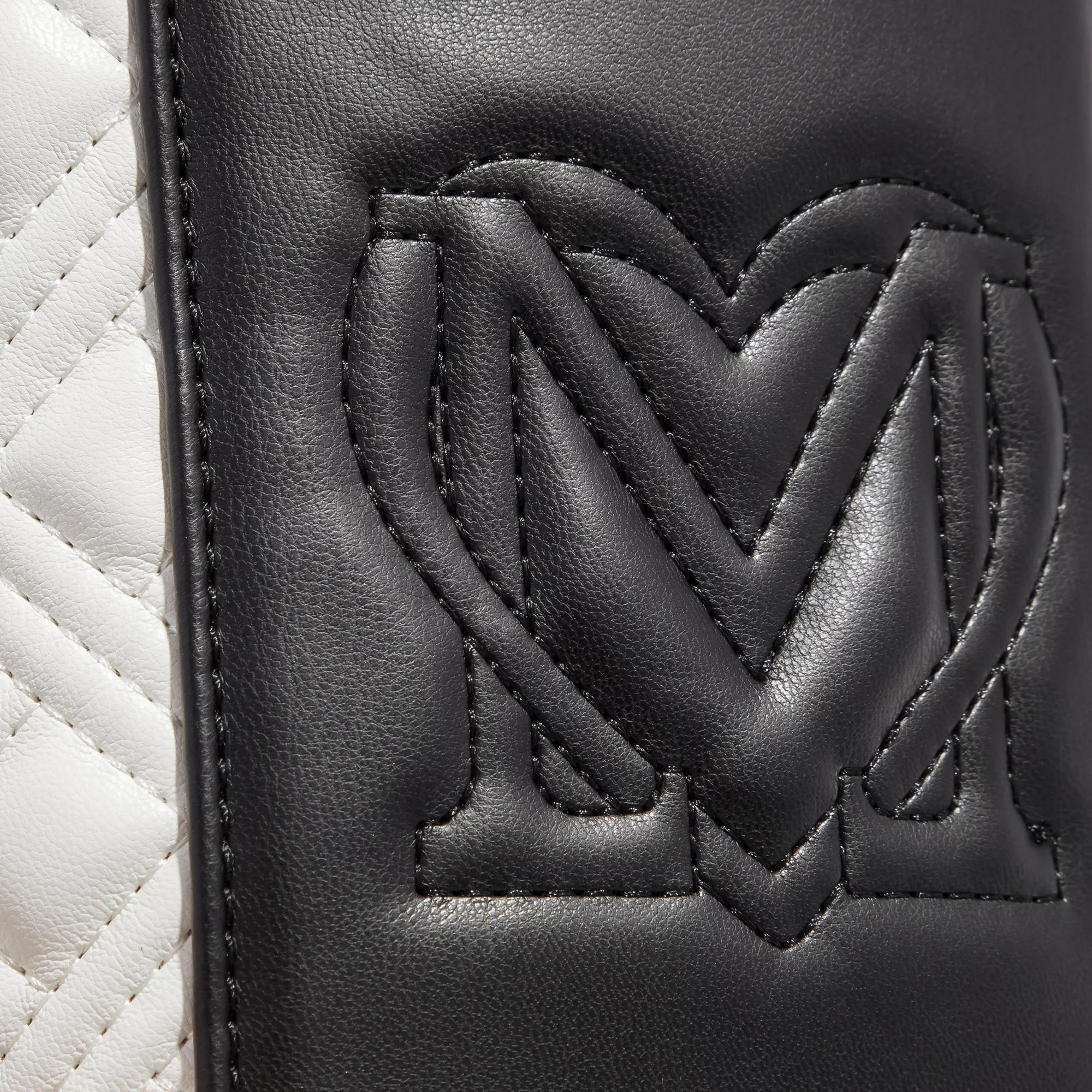 Love Moschino Quilted Bicolor Offwhite Zwarte Tas Black Dames