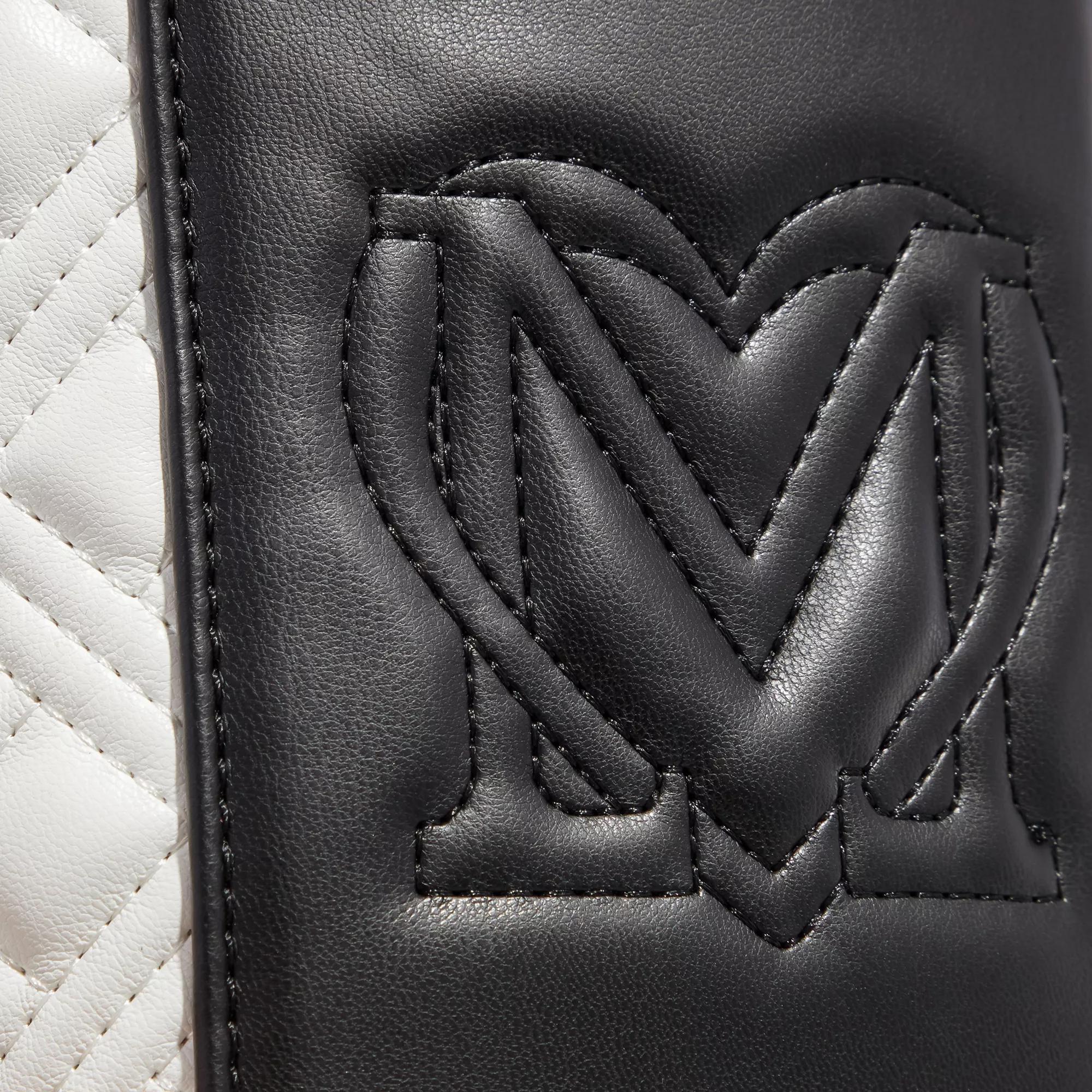 Love Moschino Quilted Bicolor Offwhite Zwarte Tas Black Dames