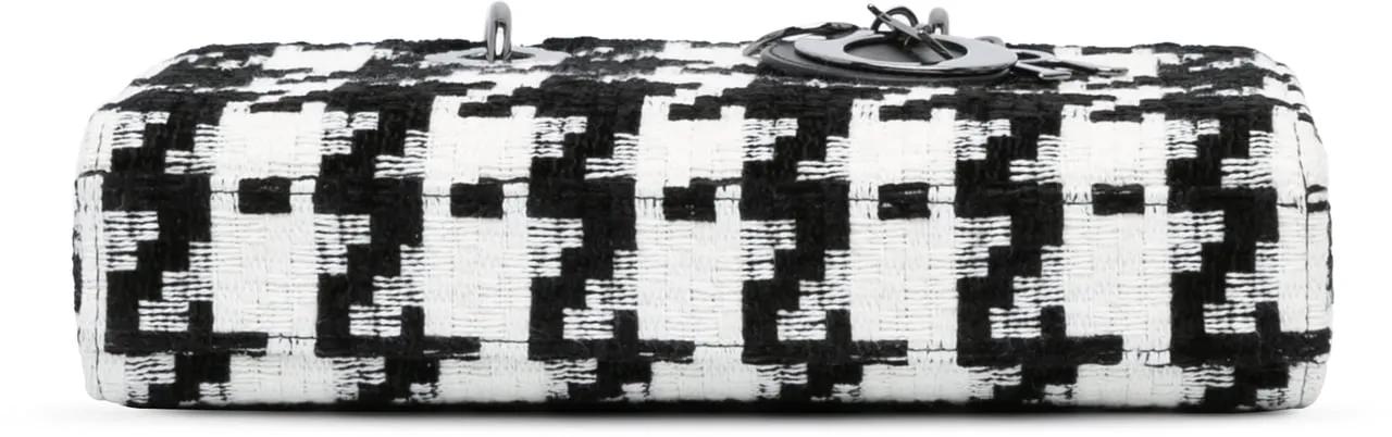 Thumbnail - Christian Dior Hobo Bags - 2022 Medium Canvas Macro Houndstooth Lady D Joy - Gr. unisize - in Schwarz - für Damen