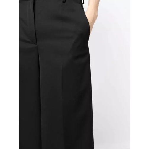 Versace  High-Waisted Wide-Leg Trousers Black (Image 12)