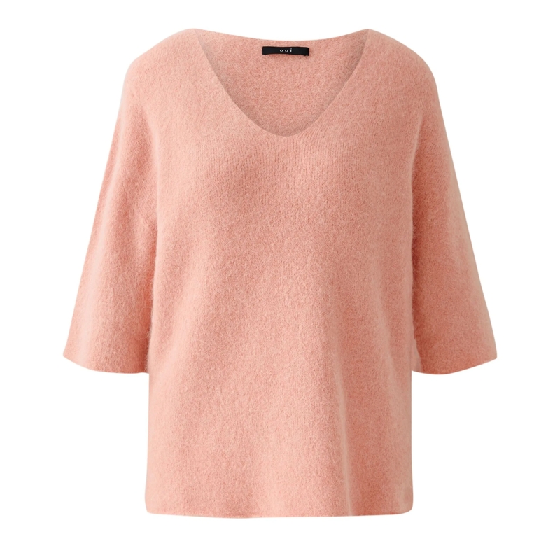 Oui Sweatshirt Pullover koralle