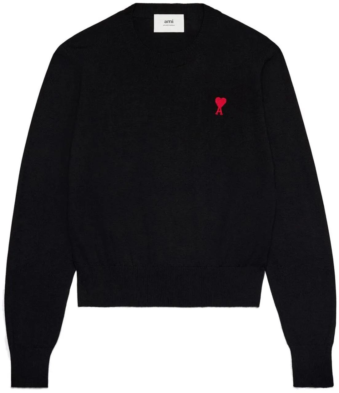 Thumbnail - AMI Paris - Sweaters Black Black - Größe M - schwarz