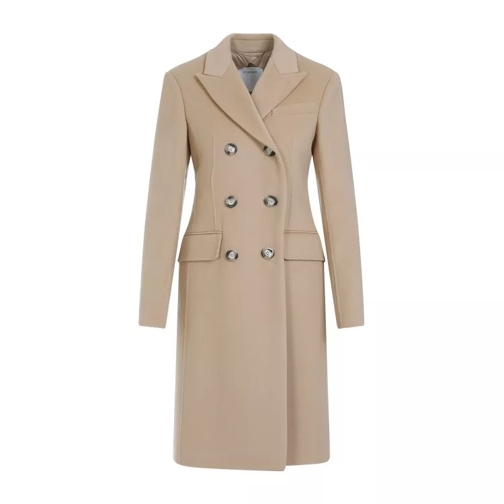 Sportmax Selim Beige Virgin Wool Coat Brown 