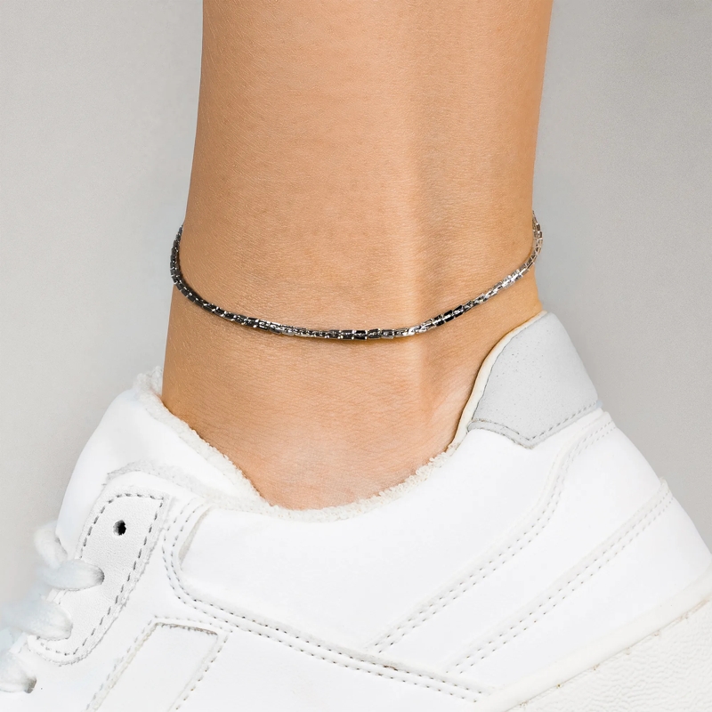 Copenhagen Fußkettchen Edelstahl Fine Edgy silber(Image 2)