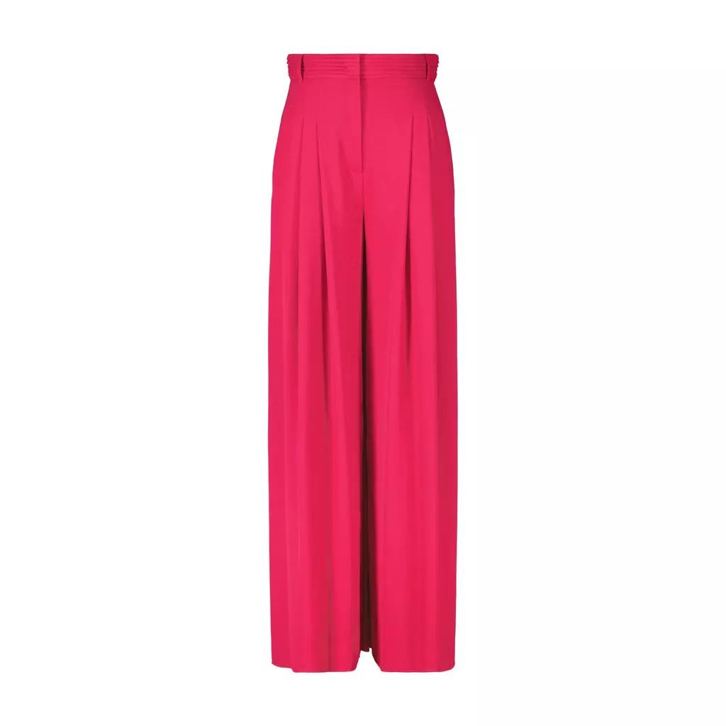 Marc Cain - Winnipeg Wide Leg High Waist Stoffhose - Größe 38 - pink