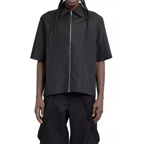 Givenchy 4G Zipped Short Sleeve Shirt Black 