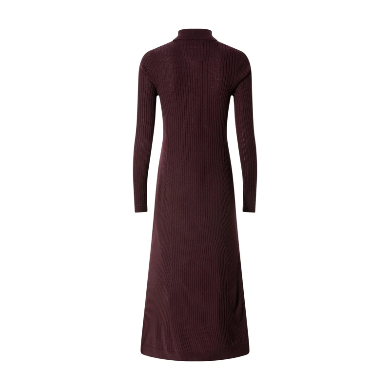 Lacoste Robe longue Maxikleid aus Merinowolle rot(Image 2)