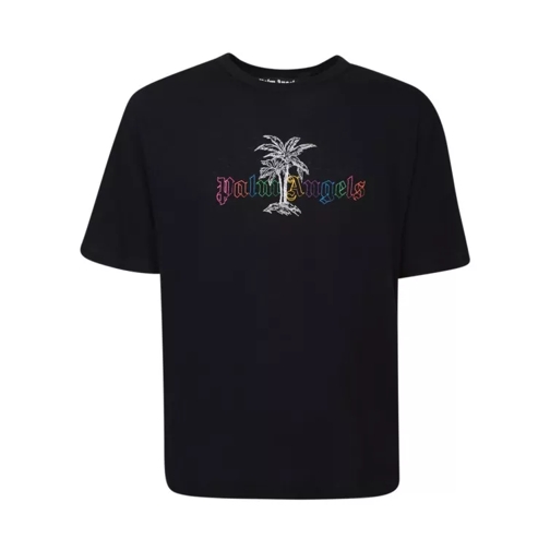 Palm Angels Frontal Logo T-Shirt Black 