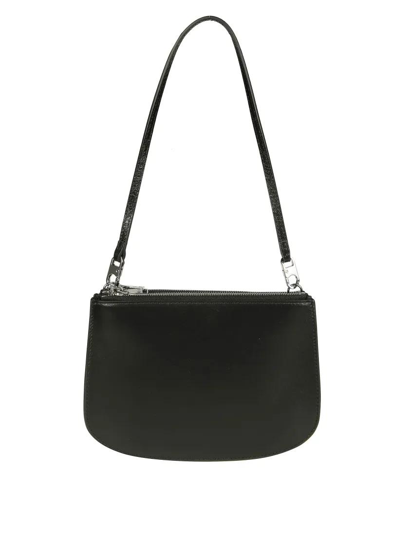 Diesel Hobo bags Structured Black Shoulder Bag in zwart