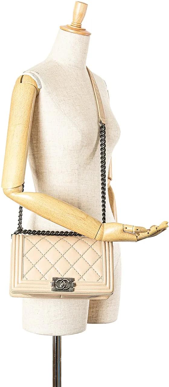Thumbnail - Chanel Hobo Bags - 2013-2014 Old Medium Aged Calfskin Double Stitch B - Gr. unisize - in Braun - für Damen