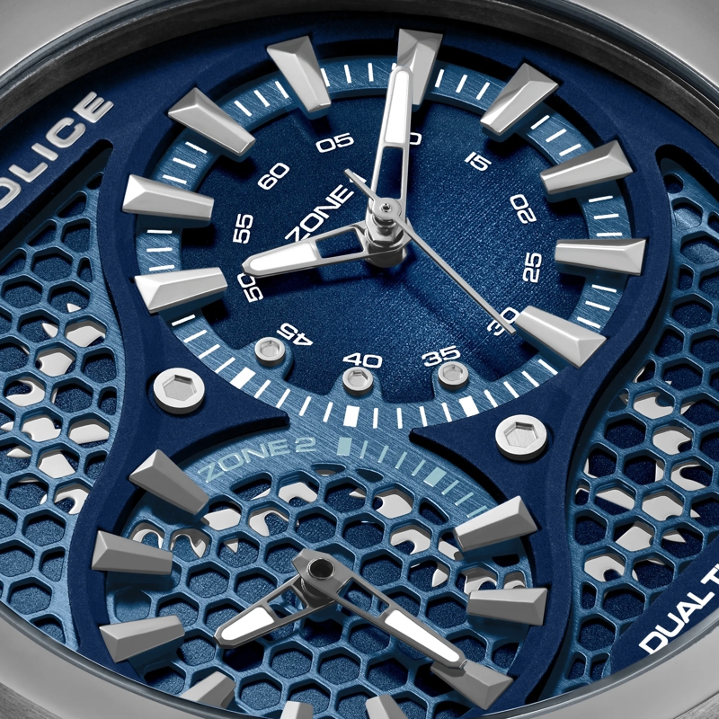 Police Automatikuhr Quarzuhr Boa blau(Image 4)