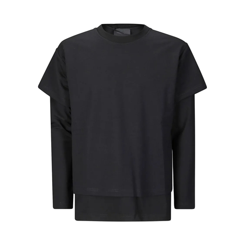 HELIOT EMIL Hauts à manches longues Oversized Cotton T-Shirt Black