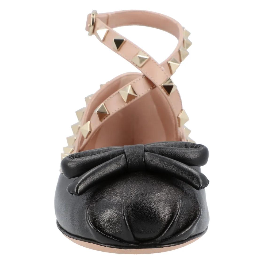 Thumbnail - Rockstud Ballet Flats Black - Gr. 38 (EU) - in Schwarz