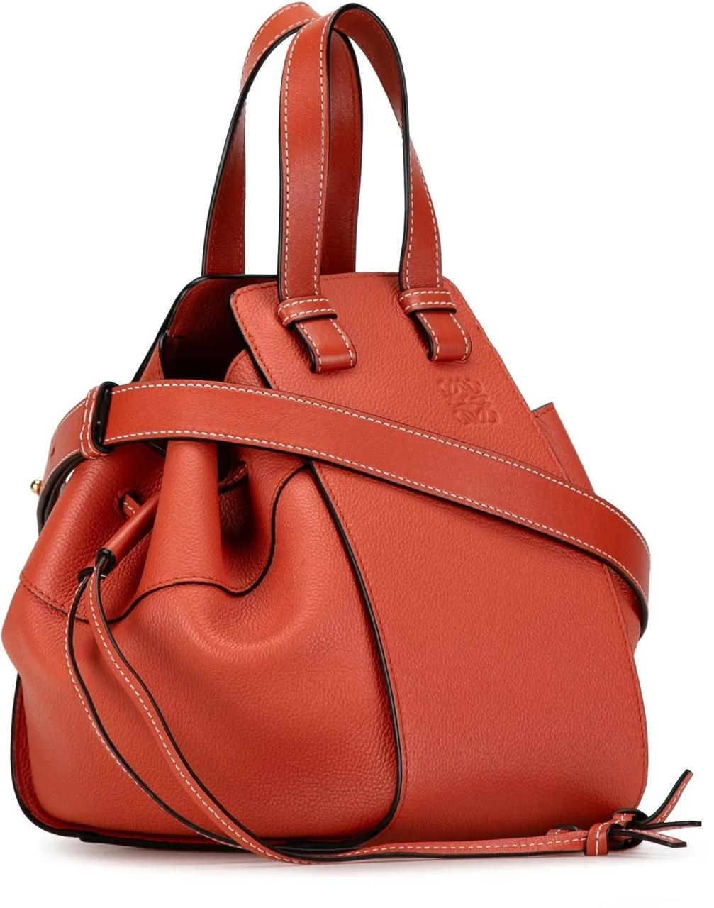 Thumbnail - Loewe Hobo Bags - 2010-2023 Small Leather Hammock Satchel - Gr. unisize - in Orange - für Damen