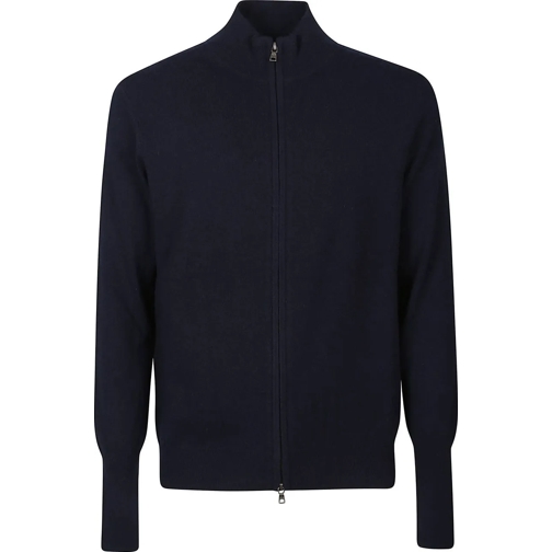 Ballantyne  Plain Full Zip Cardigan Blue blau