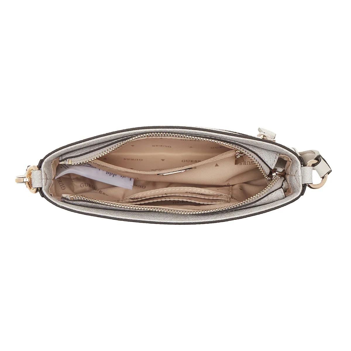 Thumbnail - Guess Satchels - Noelle Mini Top Zip Shoulder - Gr. unisize - in Beige - für Damen