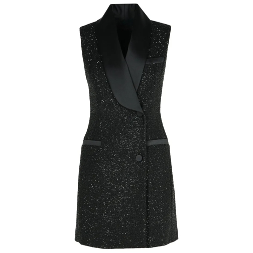 Max Mara Eiffel' Dress In Black Viscose Blend Black Mini-Kleider