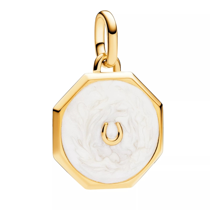 Pandora ME Lucky Horseshoe Medallion Charm White | Anhänger 