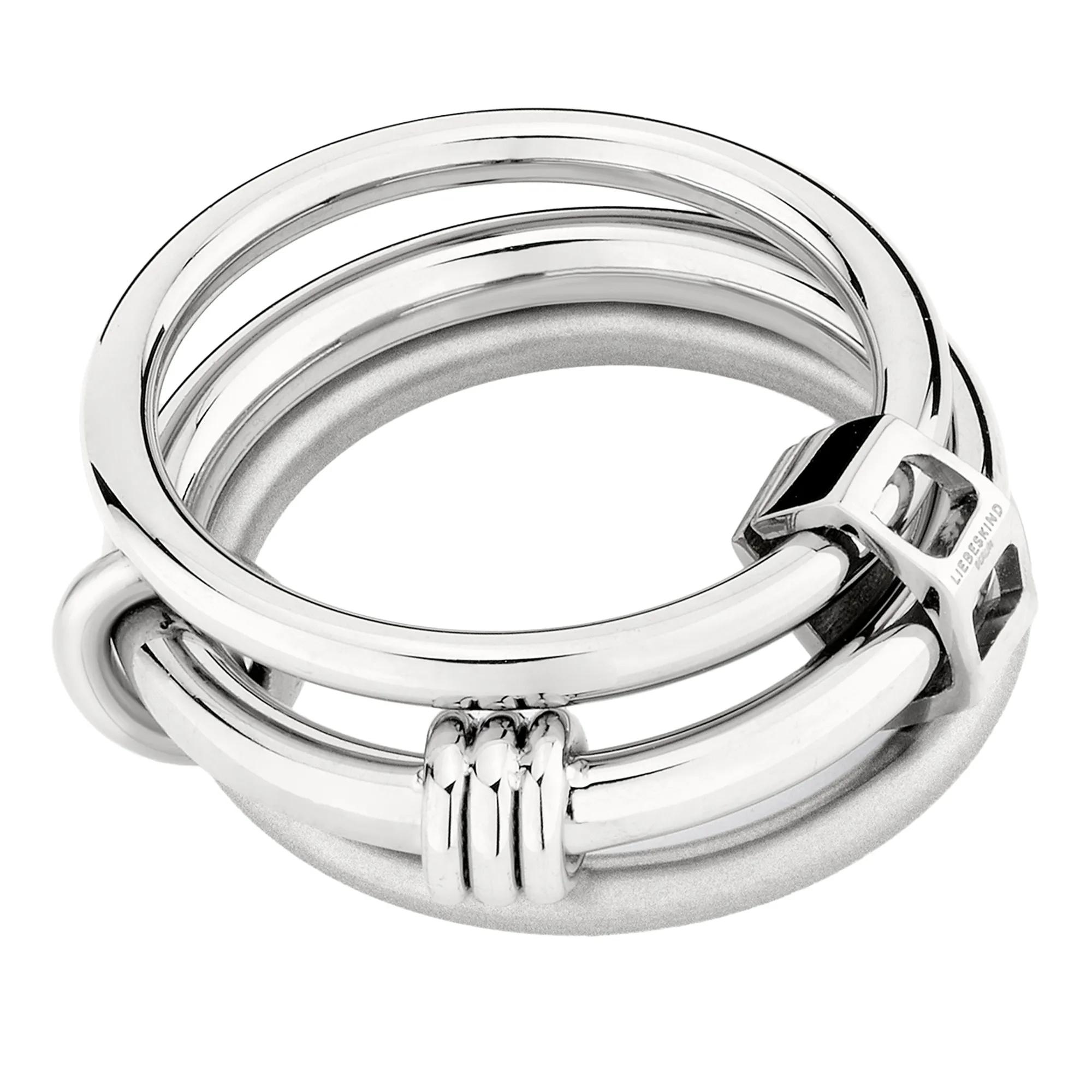 Thumbnail - Liebeskind Berlin Ringe - Edelstahl Ring - Gr. 58 - in Silber - für Damen