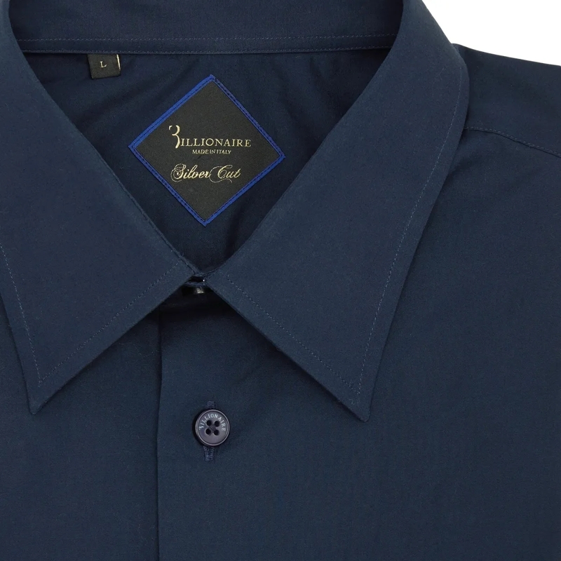 BILLIONAIRE Hemd Hemd Slim Fit Crest dunkel-blau(Image 5)