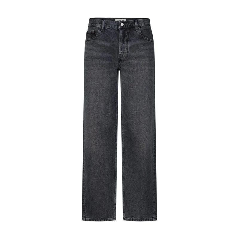 FRAME Jeans Relaxed-Fit Jeans Dunkelgrau