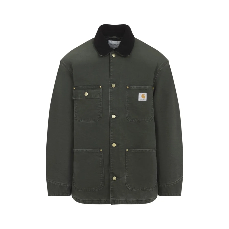 Carhartt Wip Veste en jean Structured Organic Cotton Coat With Contrasting Co Green