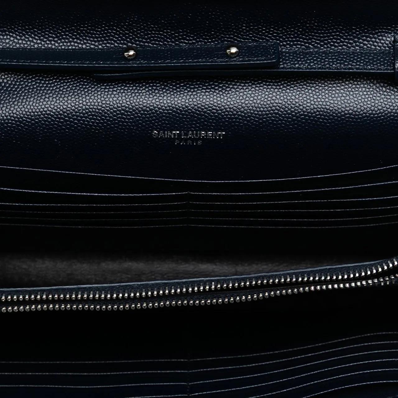 Thumbnail - Saint Laurent Hobo Bags - Grain De Poudre Matelasse Chevron Monogram Chain W - Gr. unisize - in Blau - für Damen