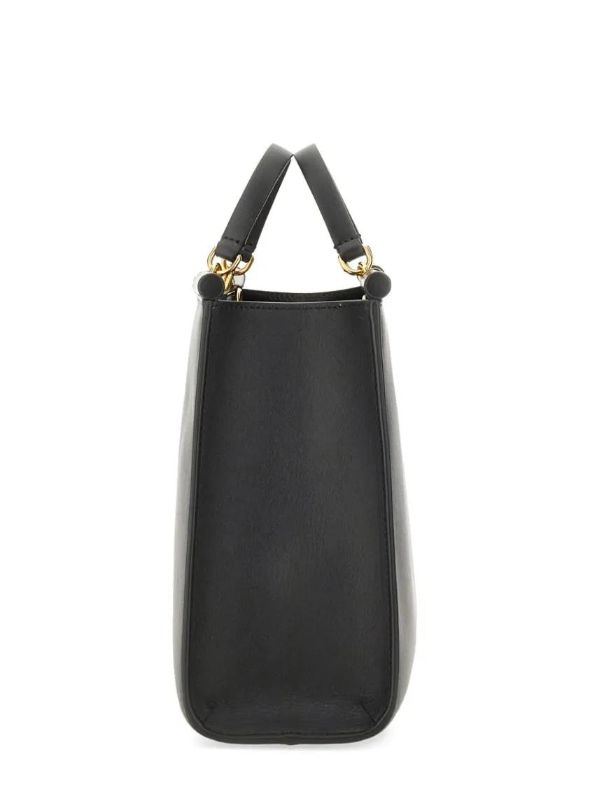 Dolce&Gabbana Totes & shoppers "Sicily" Small Leather Shopping Bag in zwart