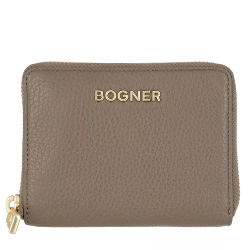 Bogner Andermatt Norah Wallet Mud Portemonnaie mit Zip-Around-Reißverschluss