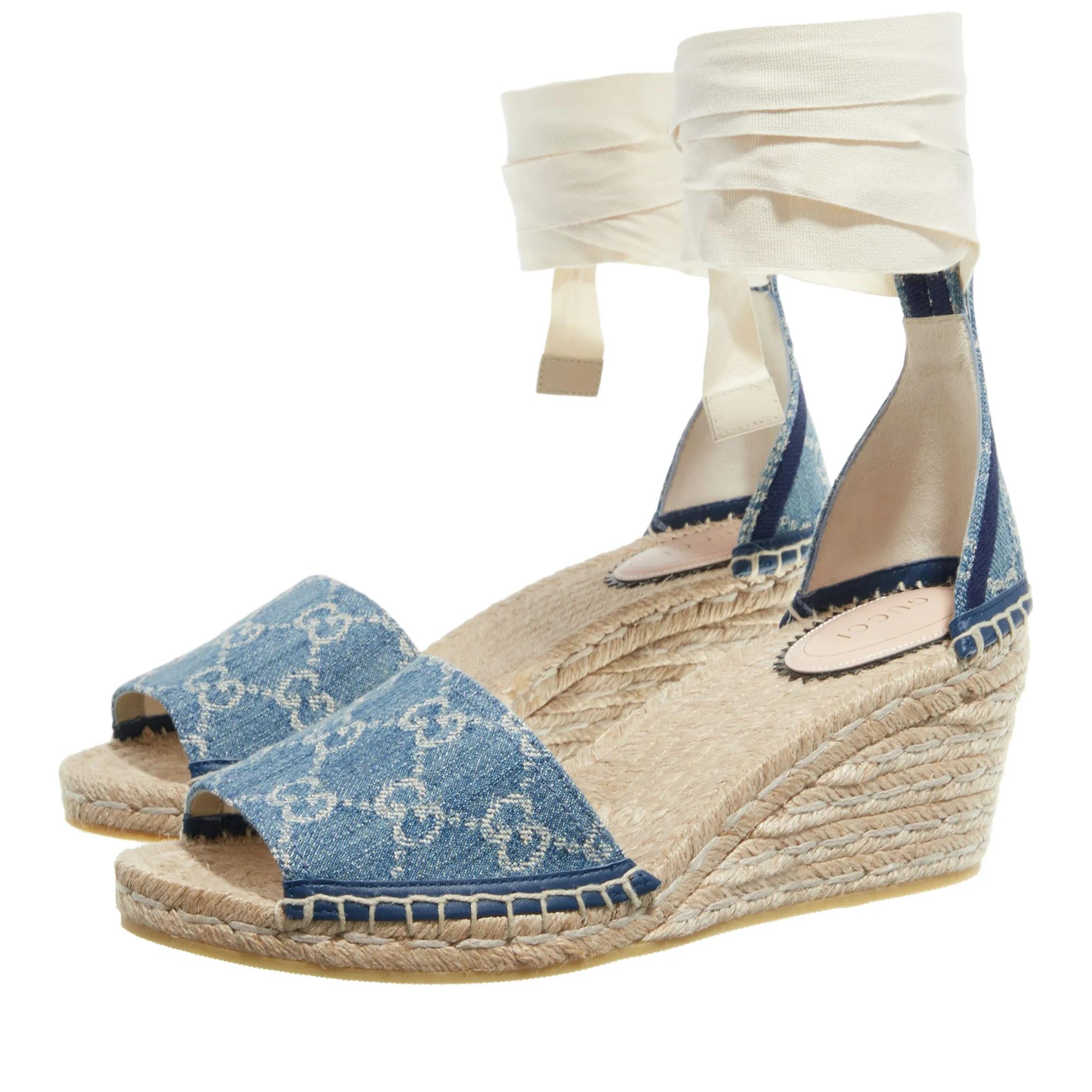 Gucci Espadrilles - Women%27s GG Platform Espadrille - Gr. 36 (EU) - in Blau - für Damen