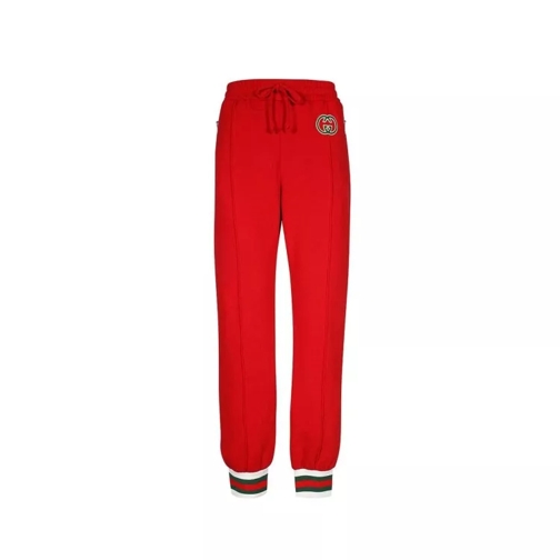 Gucci Cotton Pants Red Hosen
