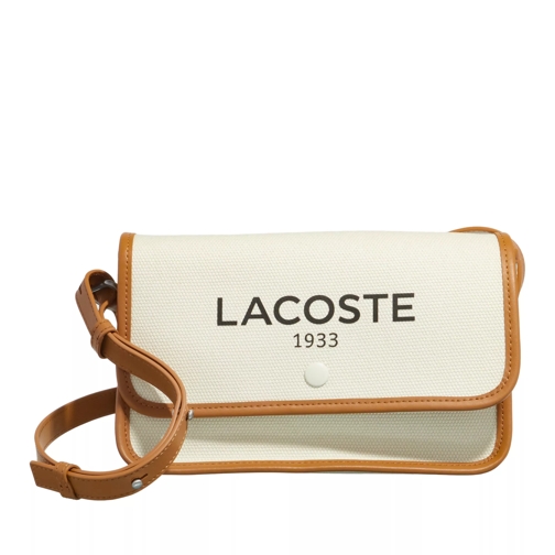 Lacoste Heritage Canvas Crossover Bag Natural Tan Crossbody Bag