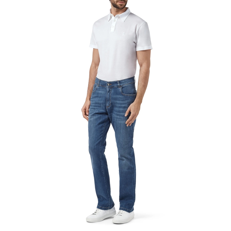 BILLIONAIRE Straight-Leg-Jeans Jeans Regular Fit Double B hell-blau(Image 3)