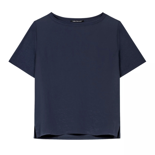 Luisa Cerano T-Shirt mit Jersey-Rücken dark navy Magliette
