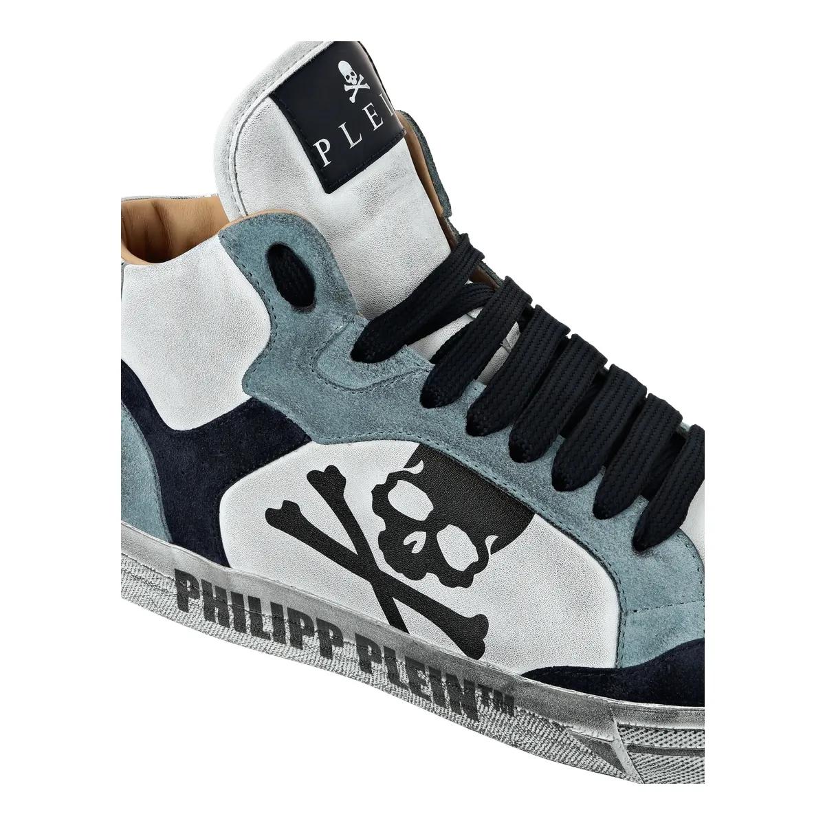 Thumbnail - Philipp Plein Low-Top Sneaker - High-Top Turnschuhe Retrokickz - Gr. 40 (EU) - in Weiß - für Damen