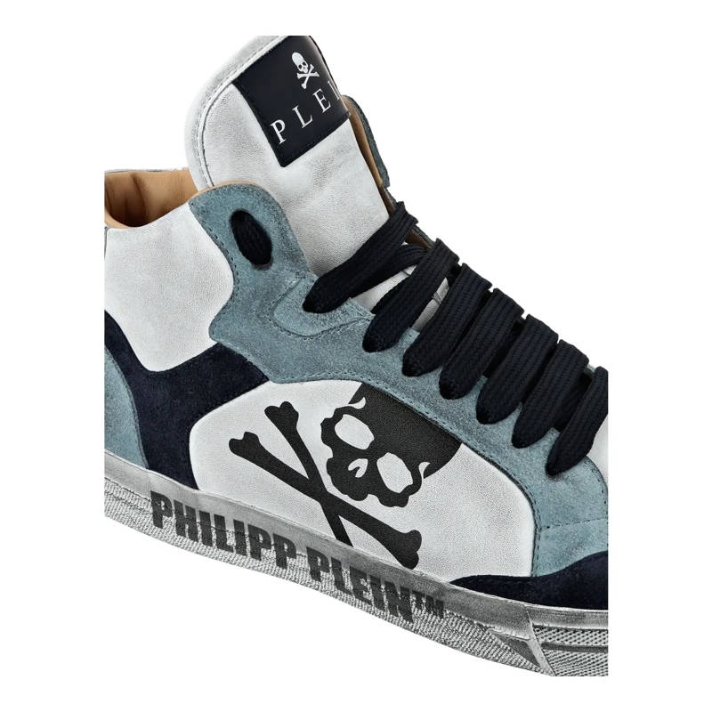 Philipp Plein Low-Top-Sneaker High-Top Turnschuhe Retrokickz weiss(Image 3)