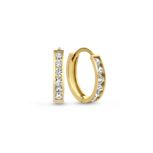 Isabel Bernard Creole Le Marais Tiphaine 14 Karat Hoop Earrings With Zir Gold (Image 2)