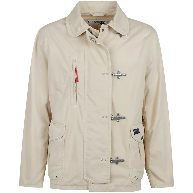 Fay Doudoune Archive 4 Ganci Jacket White weiß