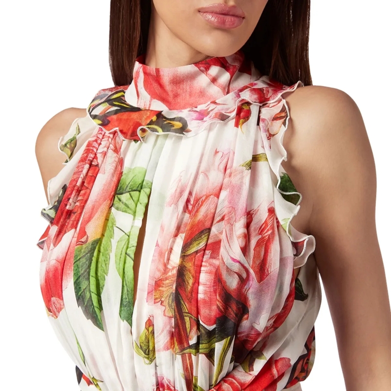 Philipp Plein Maxikleid Kleid Love weiss(Image 4)