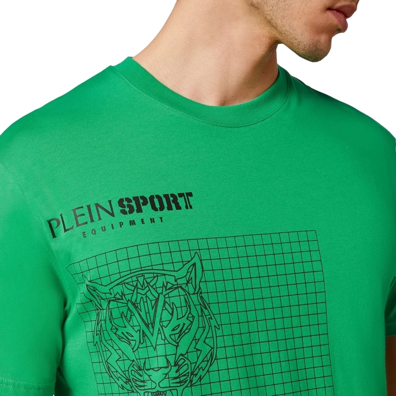 Plein Sport T-Shirt T-Shirt Tiger grün(Image 5)