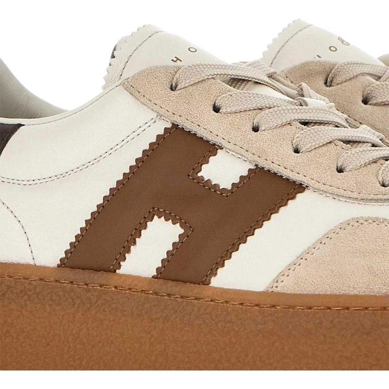 Hogan Low-Top-Sneaker Flat Shoes Ivory weiß