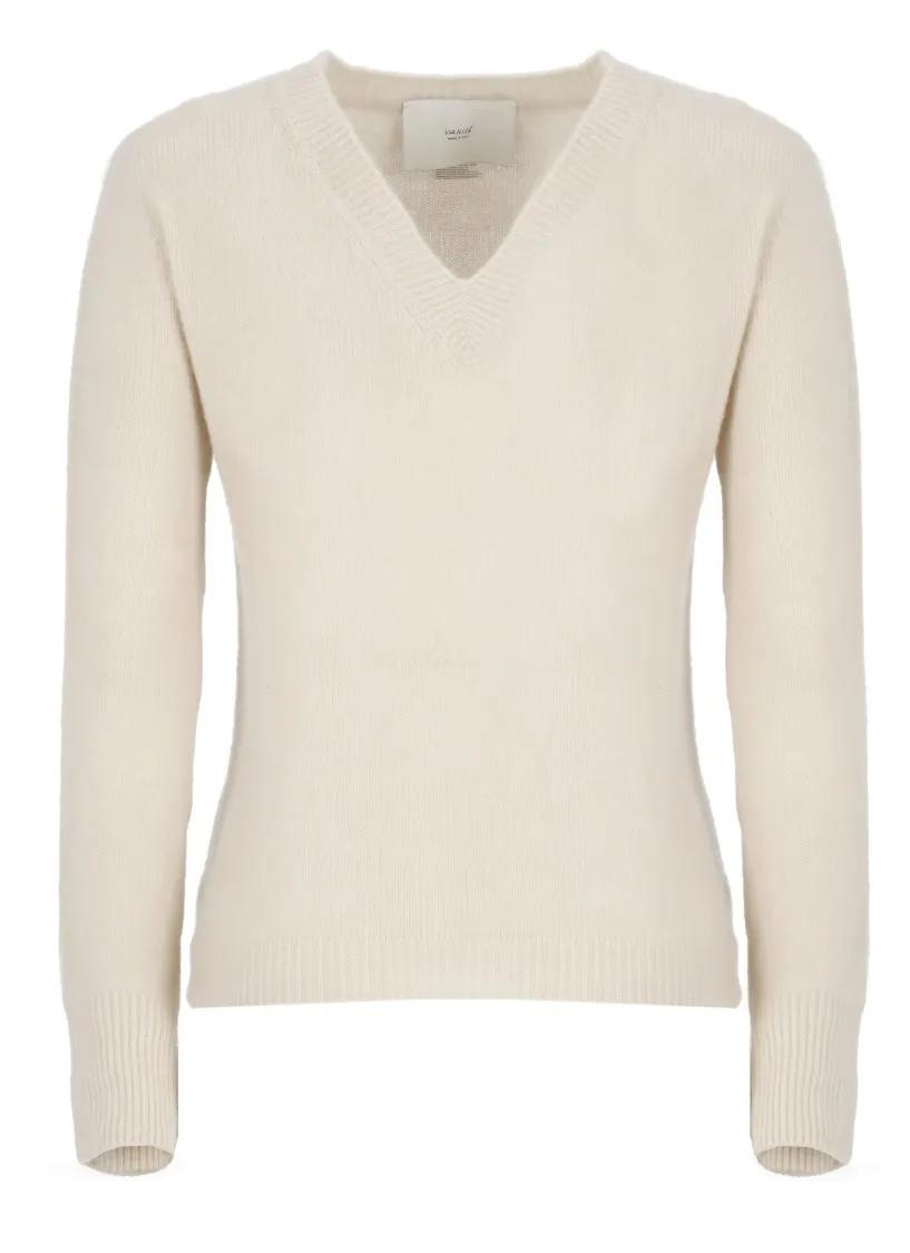 Vanise - Ivory Cashmere Sweater - Größe 44 - beige